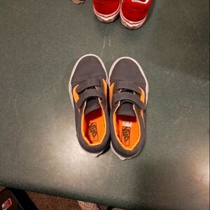 Orange/Grey Kids Vans